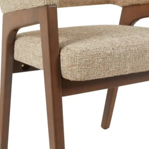 Koen Dining Chair in brown mid-century modern design