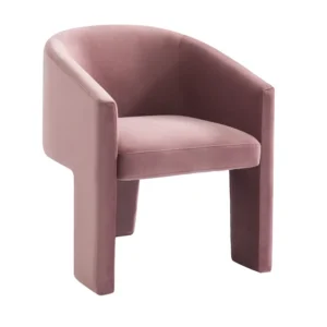 Kylie Dining Chair in Dusty Rose Velvet