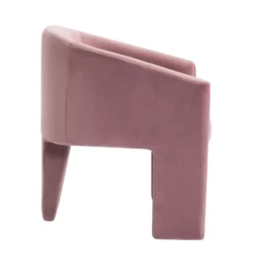 Kylie Dining Chair in Dusty Rose Velvet for Elegant Dining Spaces