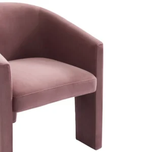 Kylie Dining Chair in Dusty Rose Velvet