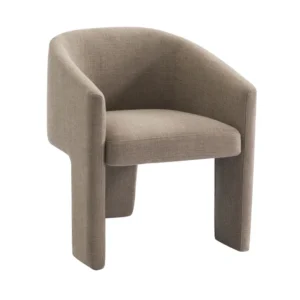 Kylie Dining Chair in Mocha Mousse linen fabric