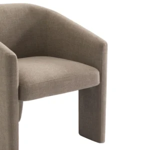 Kylie Dining Chair in Mocha Mousse linen fabric