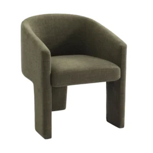 Kylie Dining Chair in sage green linen fabric