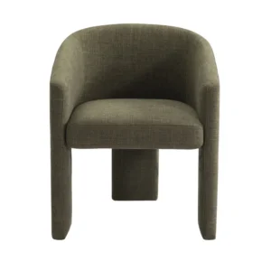 Kylie Dining Chair in sage green linen fabric