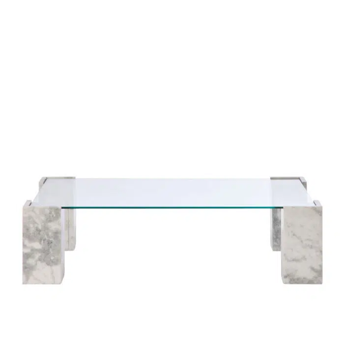 Lark Coffee Table – Grey & Clear