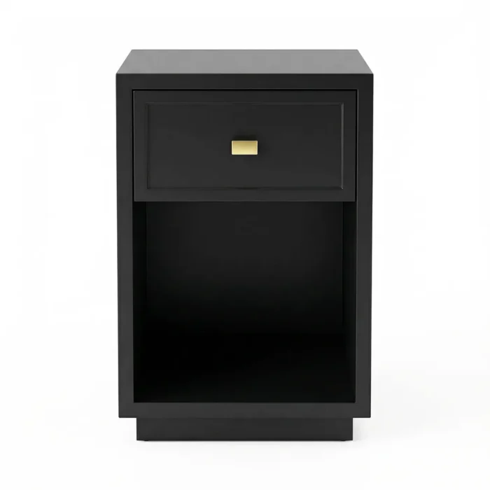 Logan Bedside Table – Petite Black