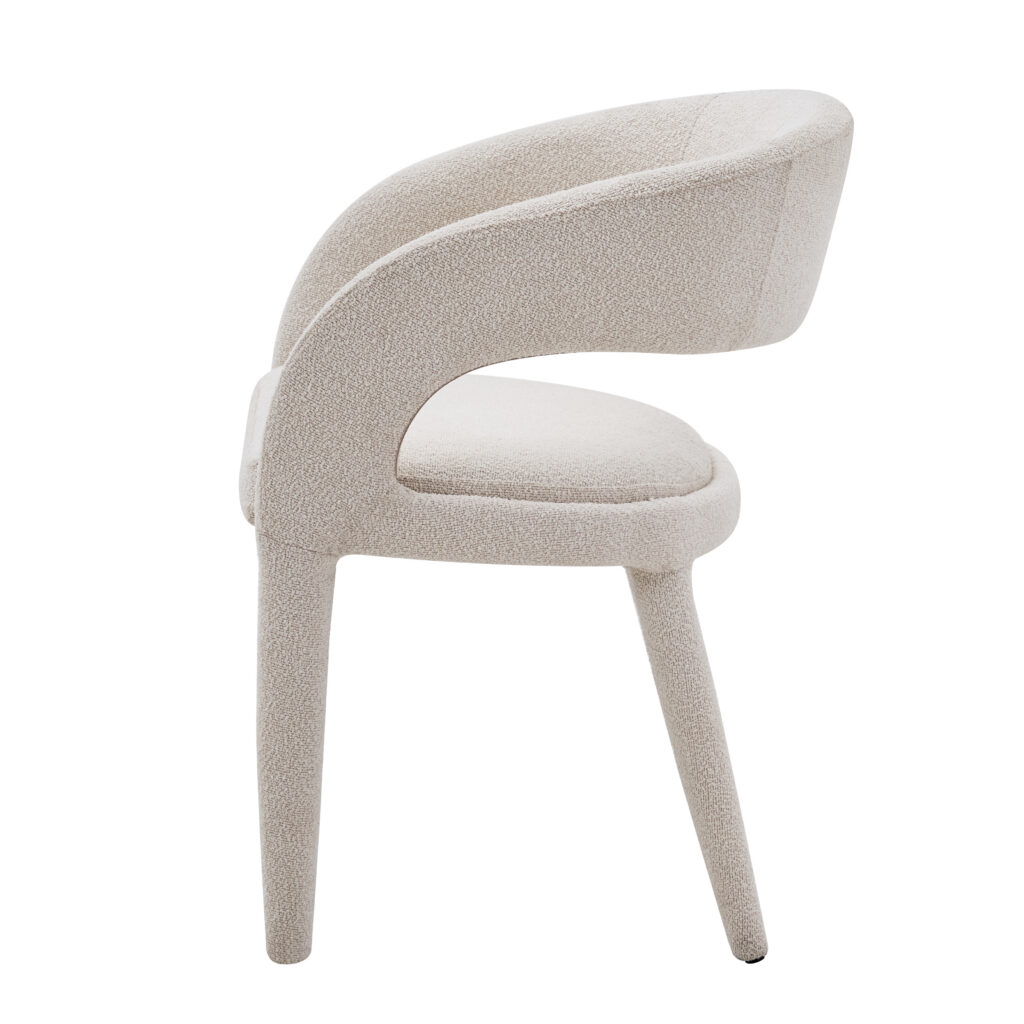Lori Beige Dining Chair - Modern Upholstered Seat for Contemporary Spaces