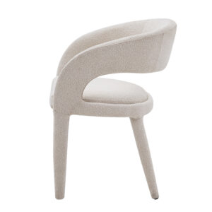 Lori Beige Dining Chair - Modern Upholstered Seat for Contemporary Spaces
