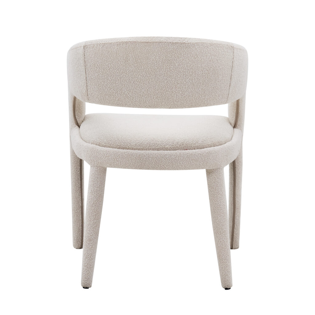 Lori Beige Dining Chair - Modern Upholstered Seat for Contemporary Dining Rooms
