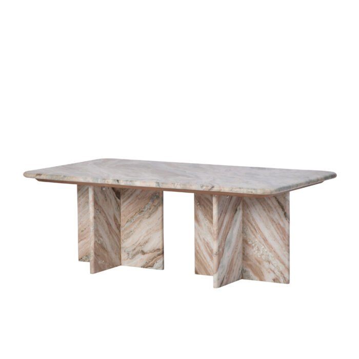 Nalu Coffee Table in multi-colored Toronto marble