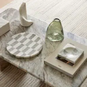 Nalu Coffee Table in multi-colored Toronto marble