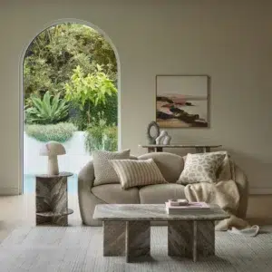 Nalu Coffee Table in multi-colored Toronto marble