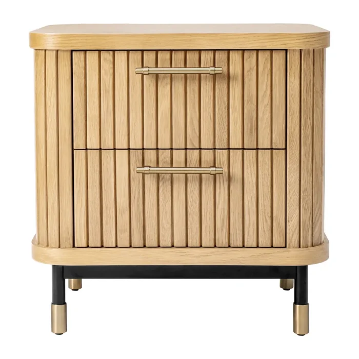 Sophia Oak Bedside Table – Natural