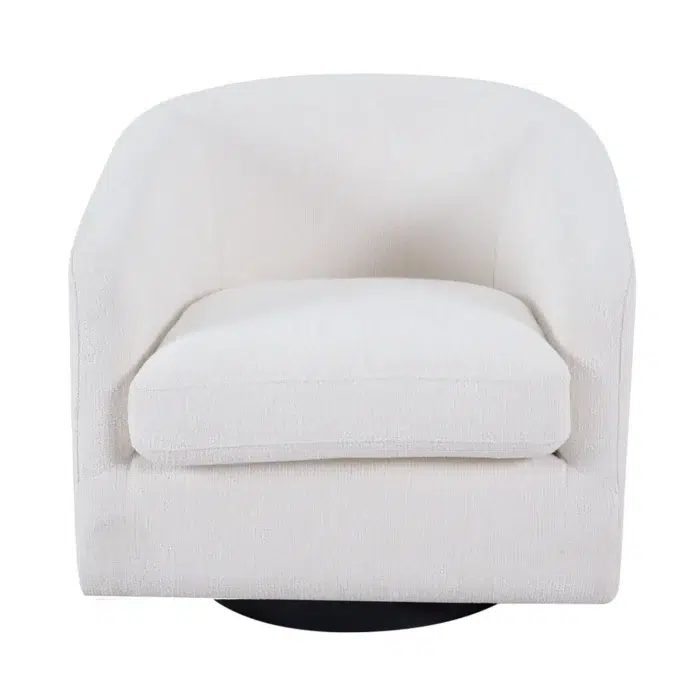 Bellevue Swivel Arm Chair – Ecru