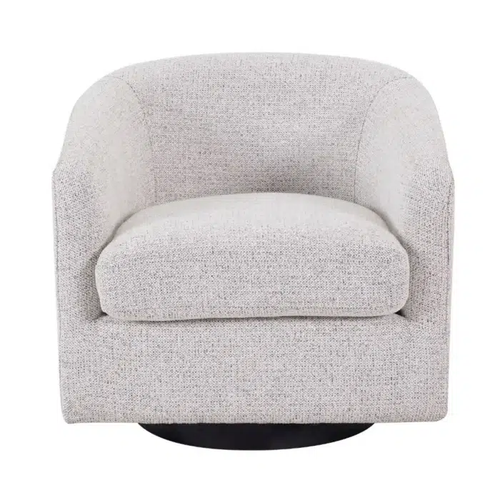 Bellevue Swivel Arm Chair – Salt & Pepper