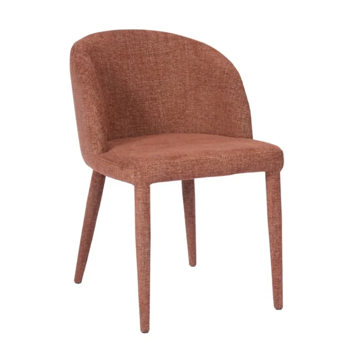 Paltrow Dining Chair in Rust – Earthy Elegance for Modern Interiors
