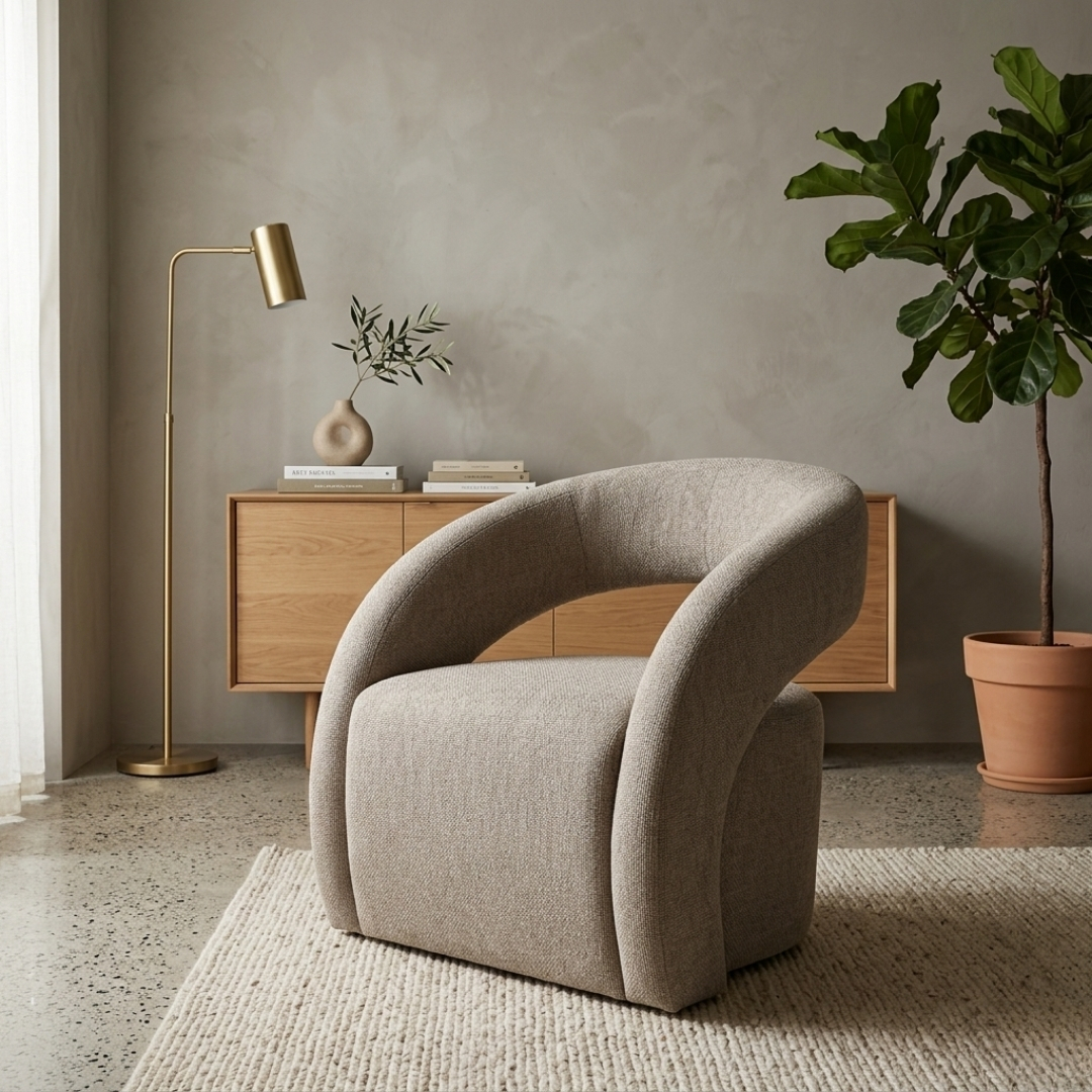 Arco Armchair – Taupe