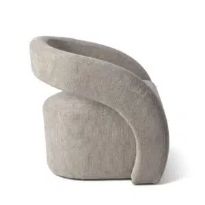 Arco Armchair in taupe for modern living rooms