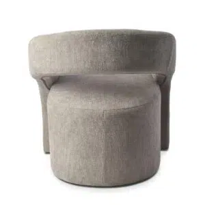 Arco Armchair in taupe upholstery for modern living rooms