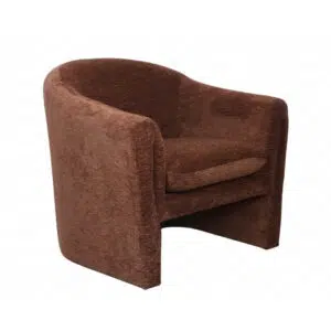 Elio Armchair in warm brown modern accent chair for living room