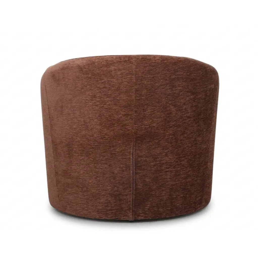 Elio Armchair in warm brown modern accent chair for living room