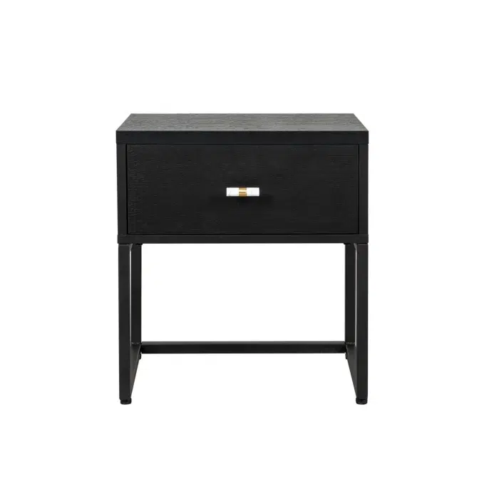 Aria Fore Bedside Table – Black