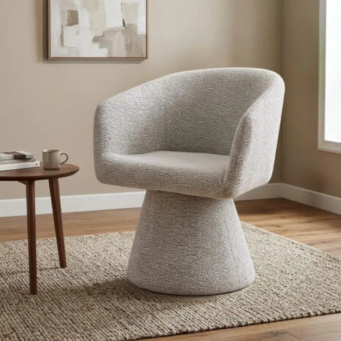 Moss green upholstered dining chair for modern interiors