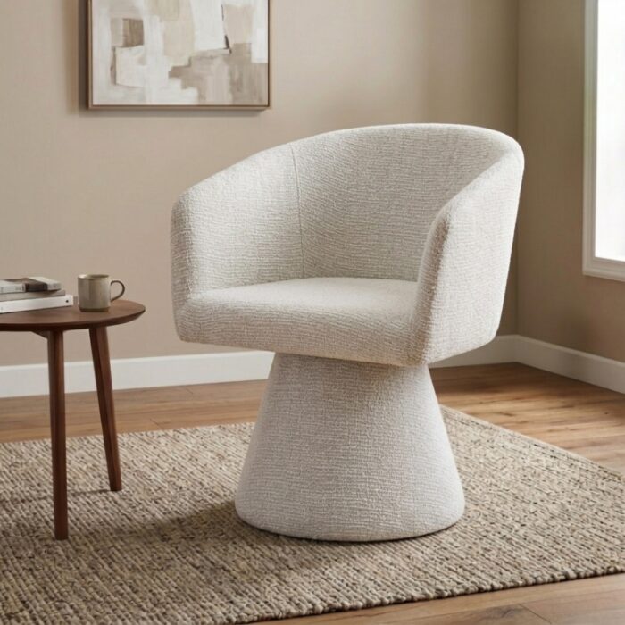 Fino Dining Chair in Oat Fabric for Modern Interiors