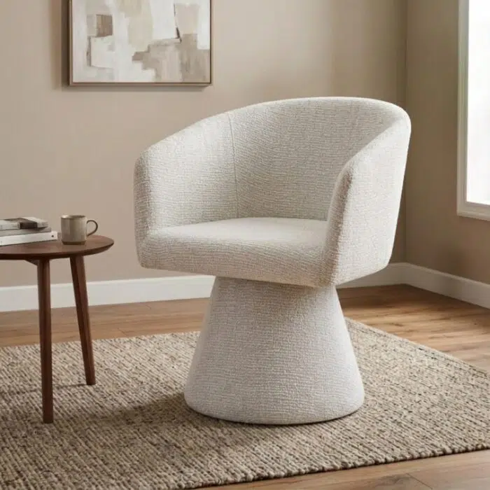 Fino Dining Chair in Oat Fabric for Modern Interiors