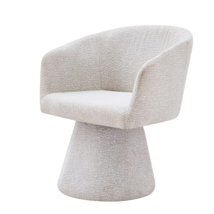Fino Dining Chair in Oat – minimalist modern chair with metal frame