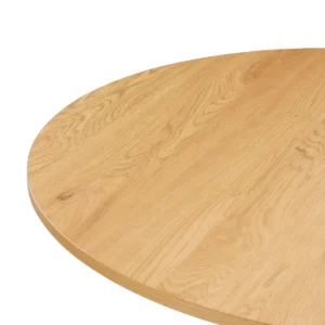 Morrison 1.2m Round Dining Table with Ash Legs and Milky MDF Top