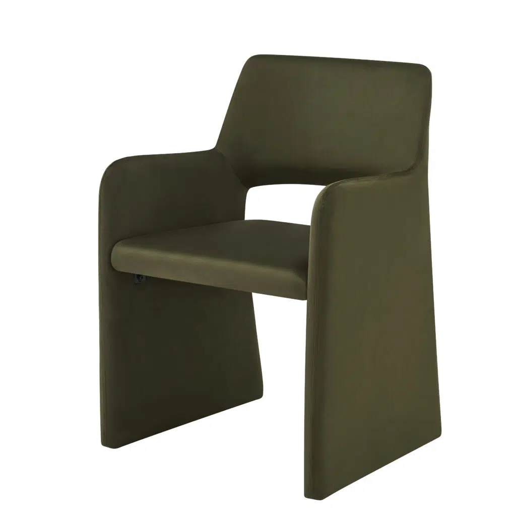 Romi Dining Chair in Green for modern or rustic interiors