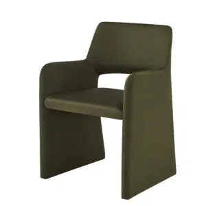 Romi Dining Chair in Green for modern or rustic interiors