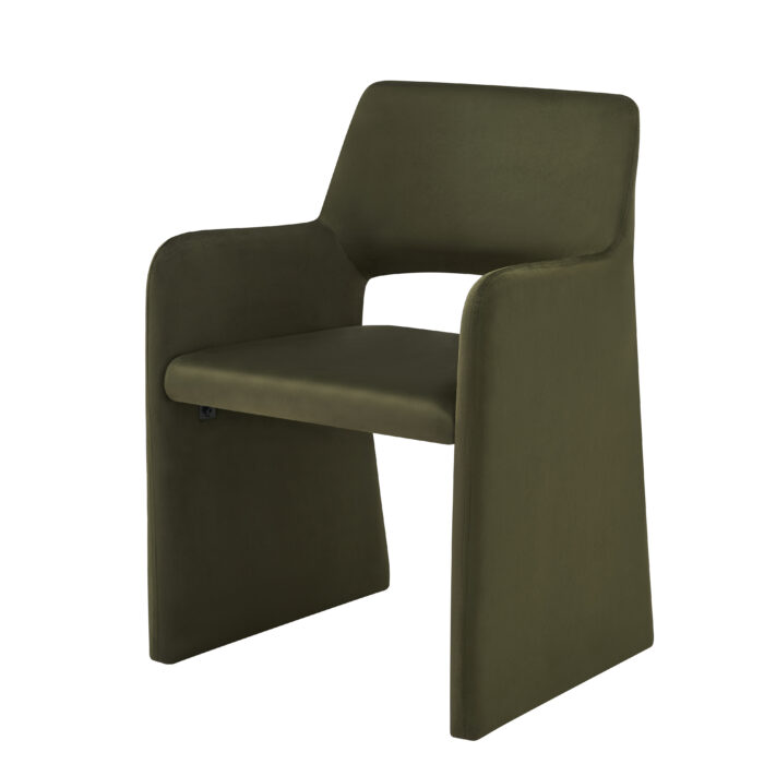 Romi Dining Chair in Green for modern or rustic interiors