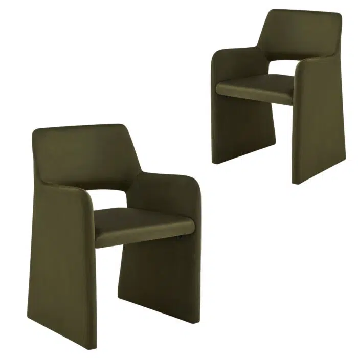 Romi Dining Chairs – Green (Set of 2)