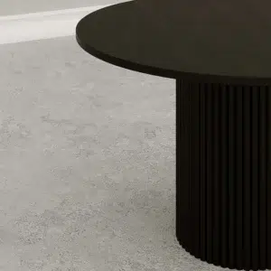 Sonata 1.2m Round Black Dining Table Modern Elegant
