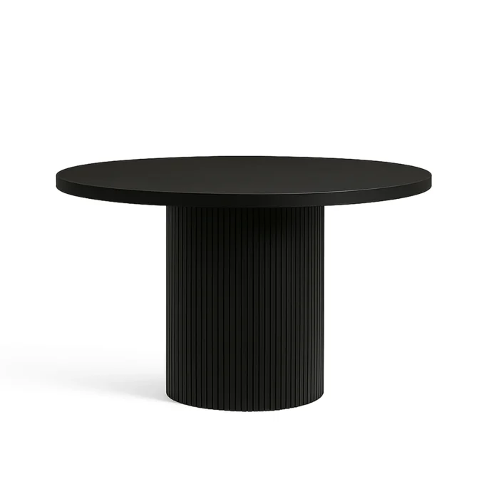 Sonata 1.2m Round Dining Table – Black