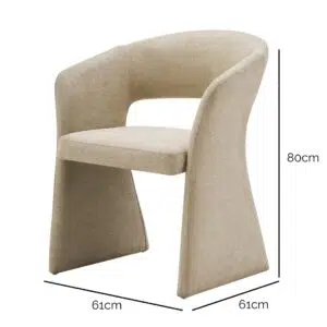 Nola Dining Chair in Sand for Modern Homes