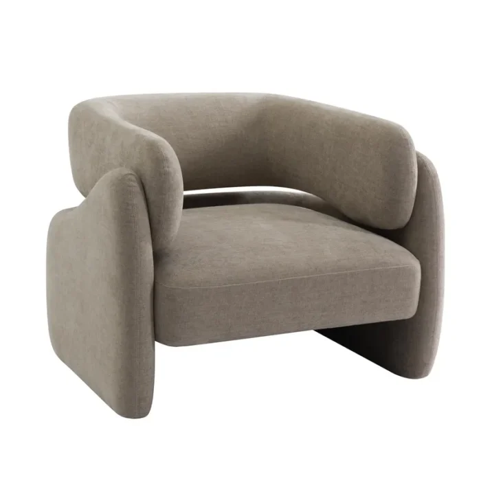 Declan Arm Chair in taupe for modern living rooms