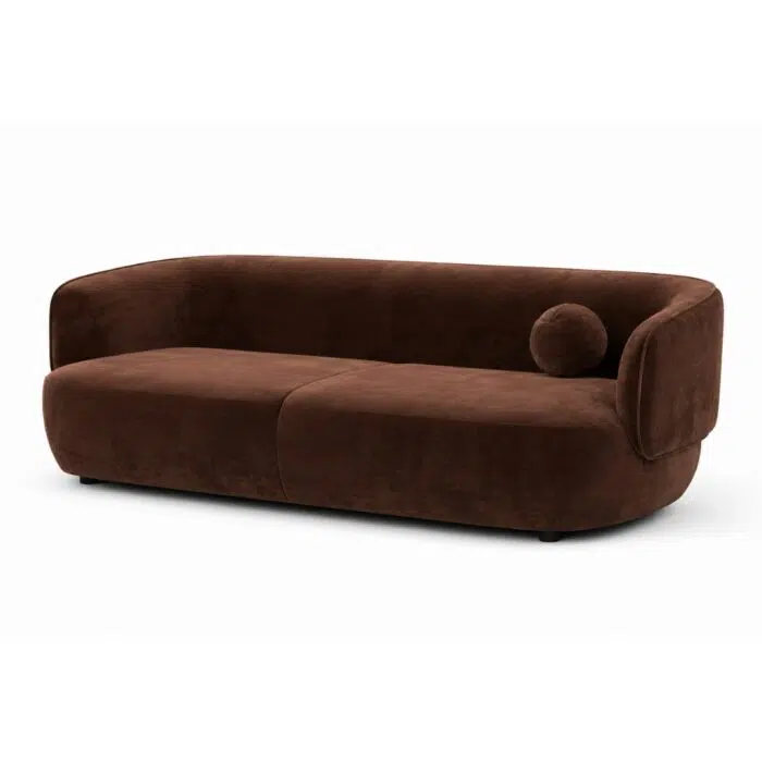 Aurea 3 Seater sofa – Velvet Brown