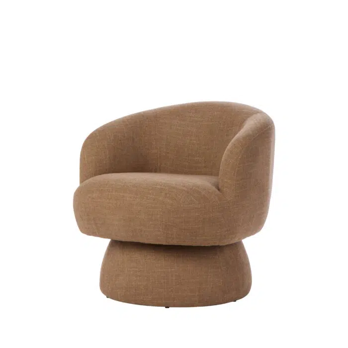 Rune Swivel Armchair – Camel