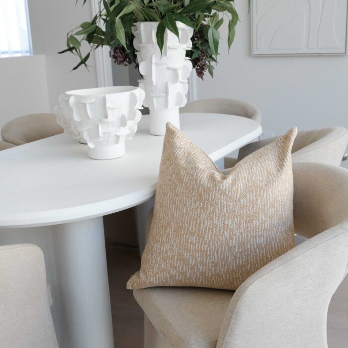 Yellow 55cm Dune Cushion for modern and Scandinavian interiors