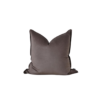 Brown velvet cushion 55cm for sofa and bedroom decor