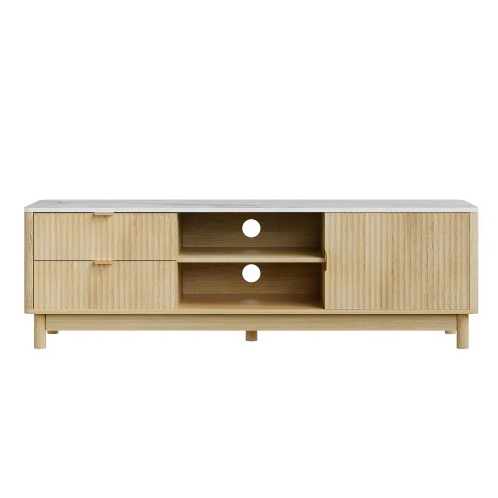 Artiss 150cm Pine TV Unit with Drawers and Shelves