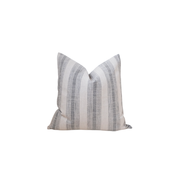 Harbour Cushion 55cm Black Natural Woven Decorative Pillow