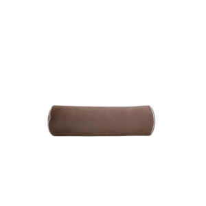 Brown velvet bolster pillow for sofa and bedroom decor