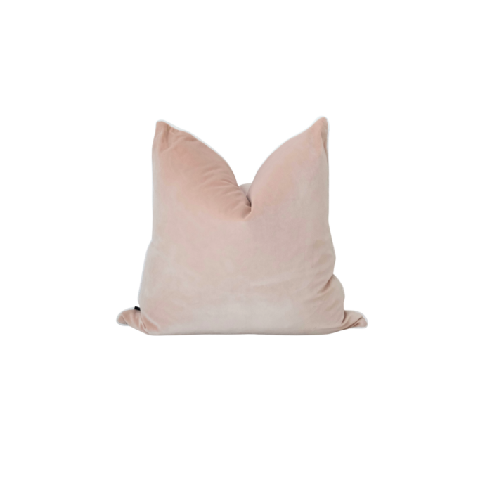 Maison Velvet Cushion 55cm in Soft Sand Tone