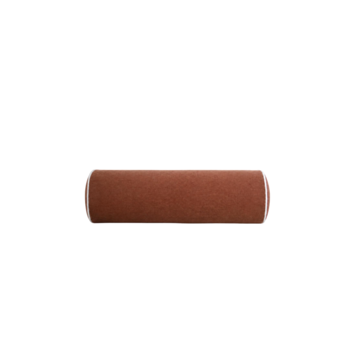 Olin Bolster 55cm Rust White Woven Accent Cushion