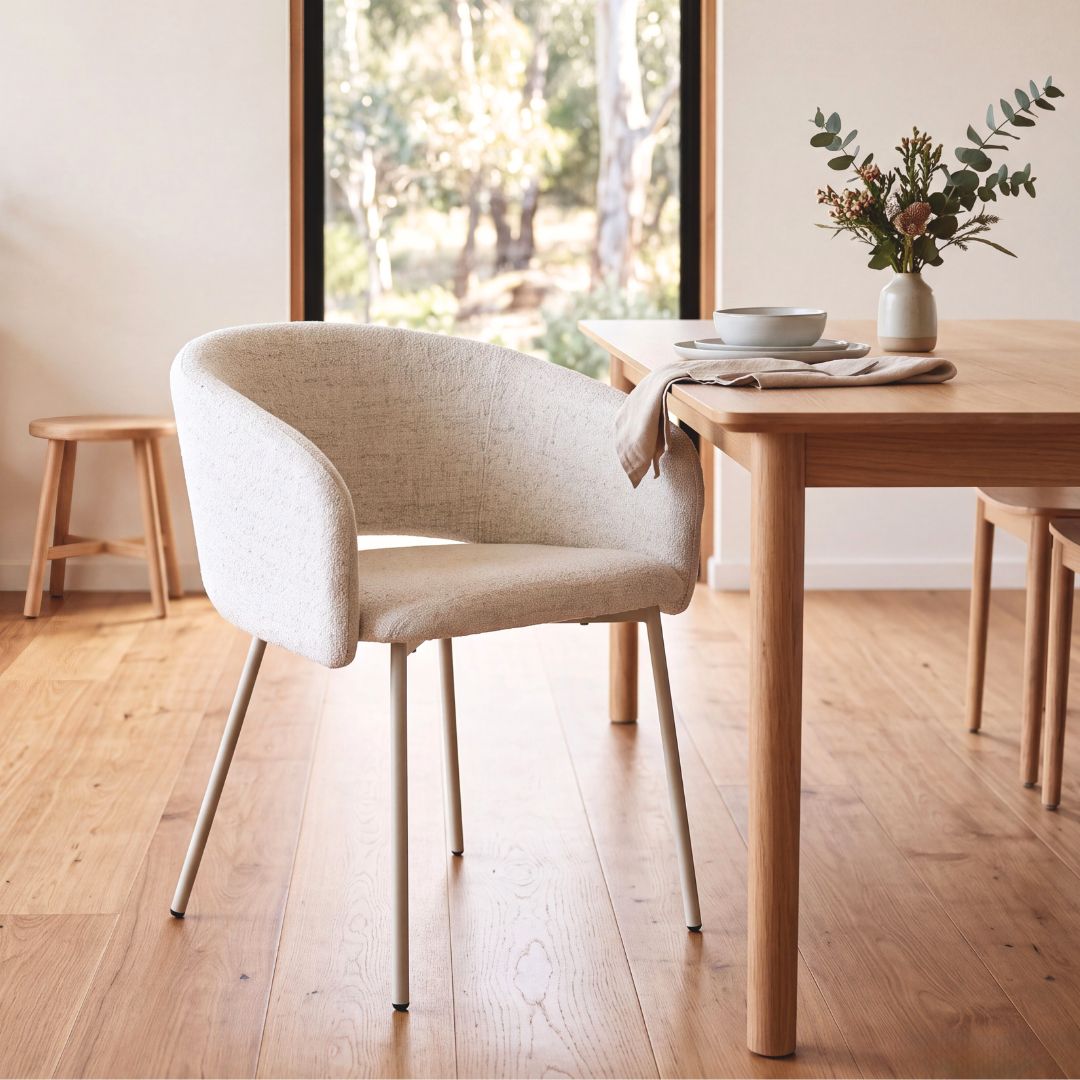 Sora Dining Chair – All Cream