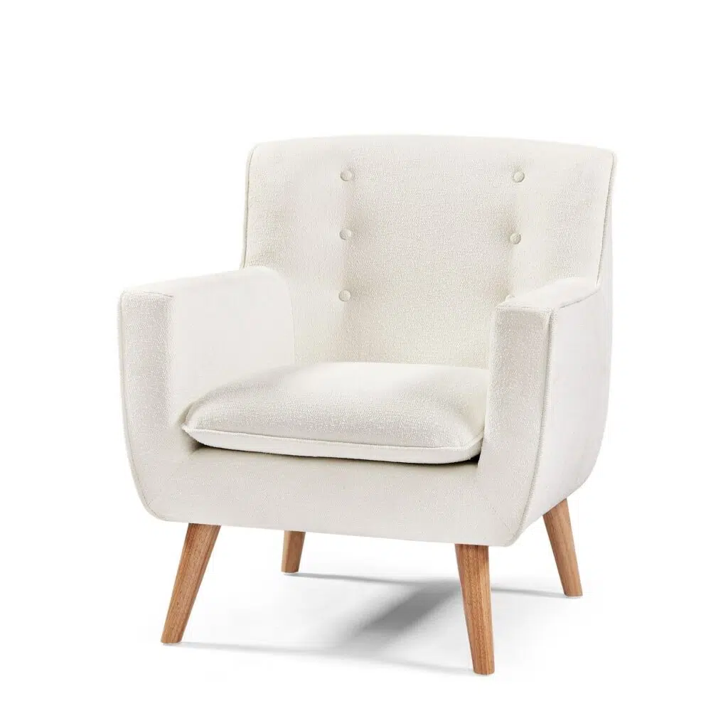 Georgia Armchair - White Boucle